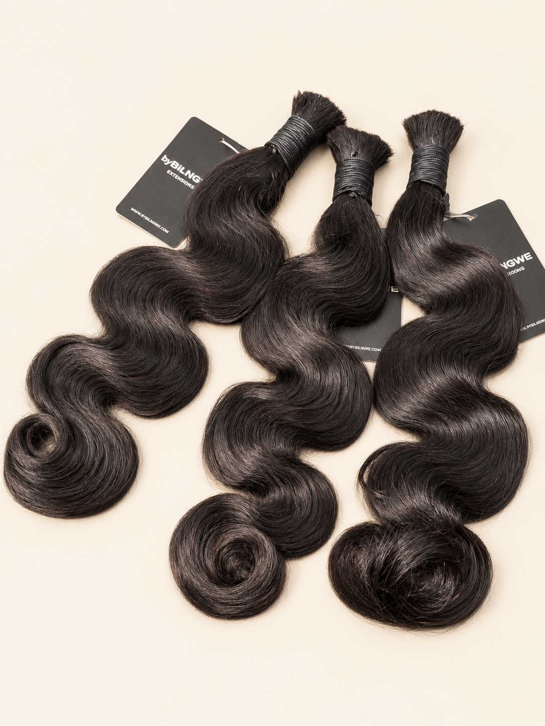 18-inch Bodywave bulk human hair for boho braids, no weft — byBilngwe