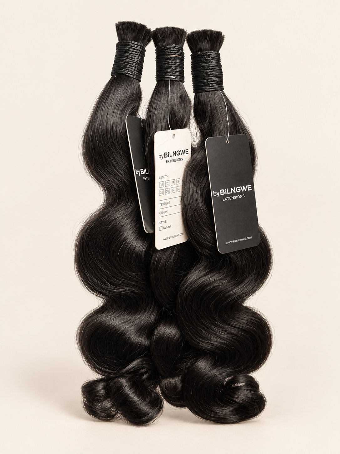 18-inch Bodywave bulk human hair for boho braids, no weft — byBilngwe